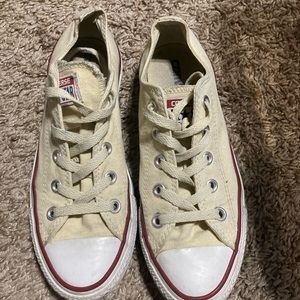 Cream Colored Converse
